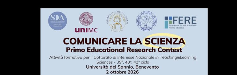 [EDUCATIONAL RESEARCH CONTEST]- Programma definitivo